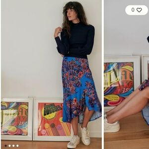 Anthropologie NWTs Maeve Janelle Bias Midi Skirt